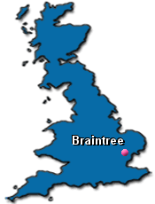 Braintree map - man and van coverage